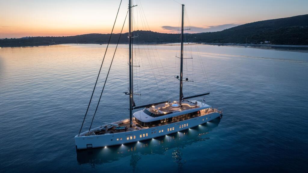 Luxury sailing yacht 