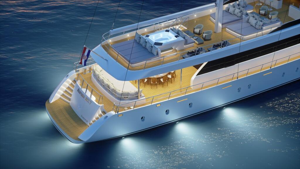 Luxury sailing yacht 