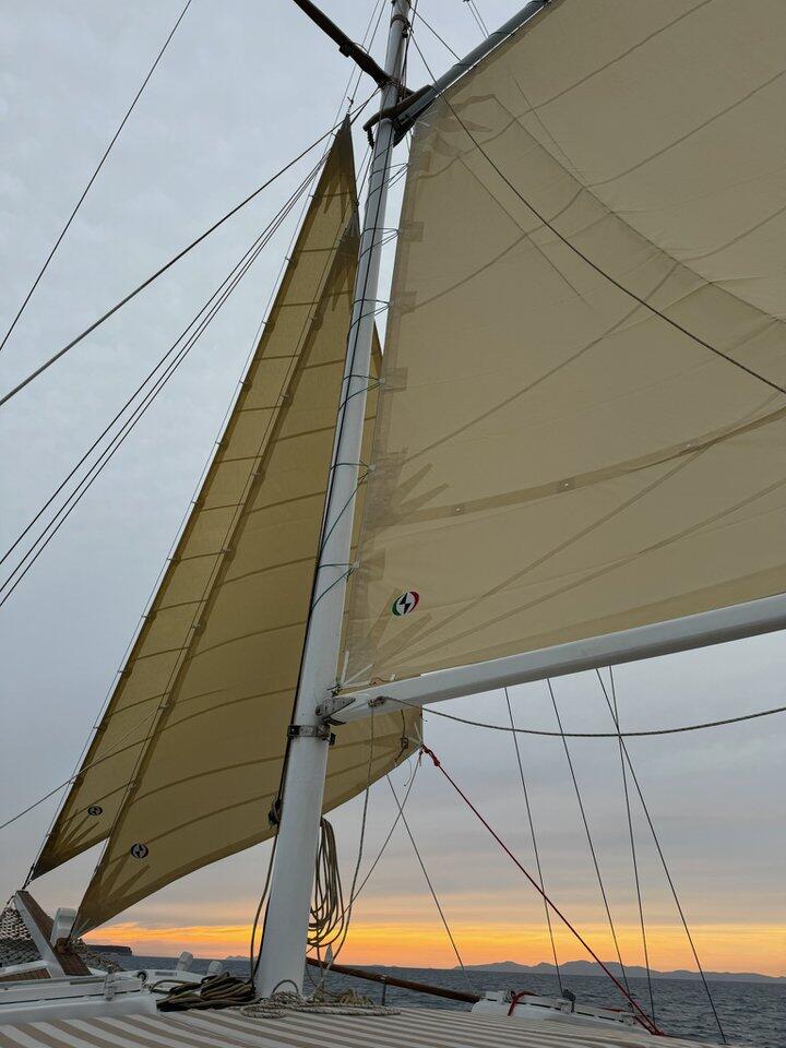 Hölzerne Yacht 