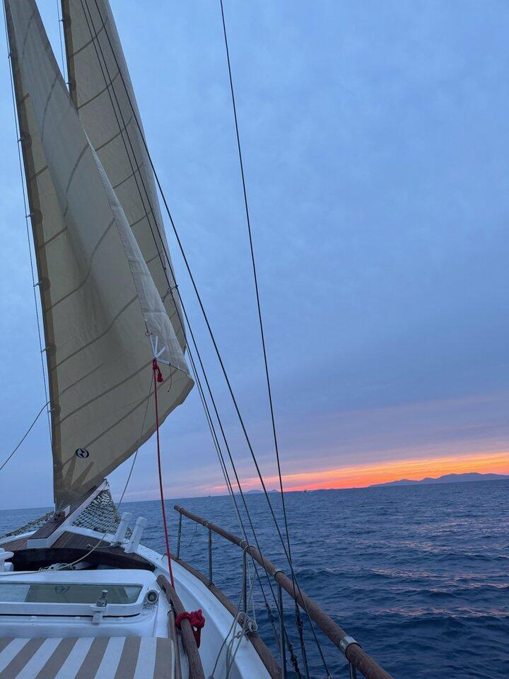 Hölzerne Yacht 